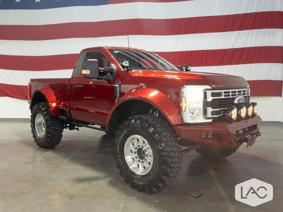 2025 Ford F-450 XLT Truman The Shorty in Ruby Red Metallic Tinted Clearcoat